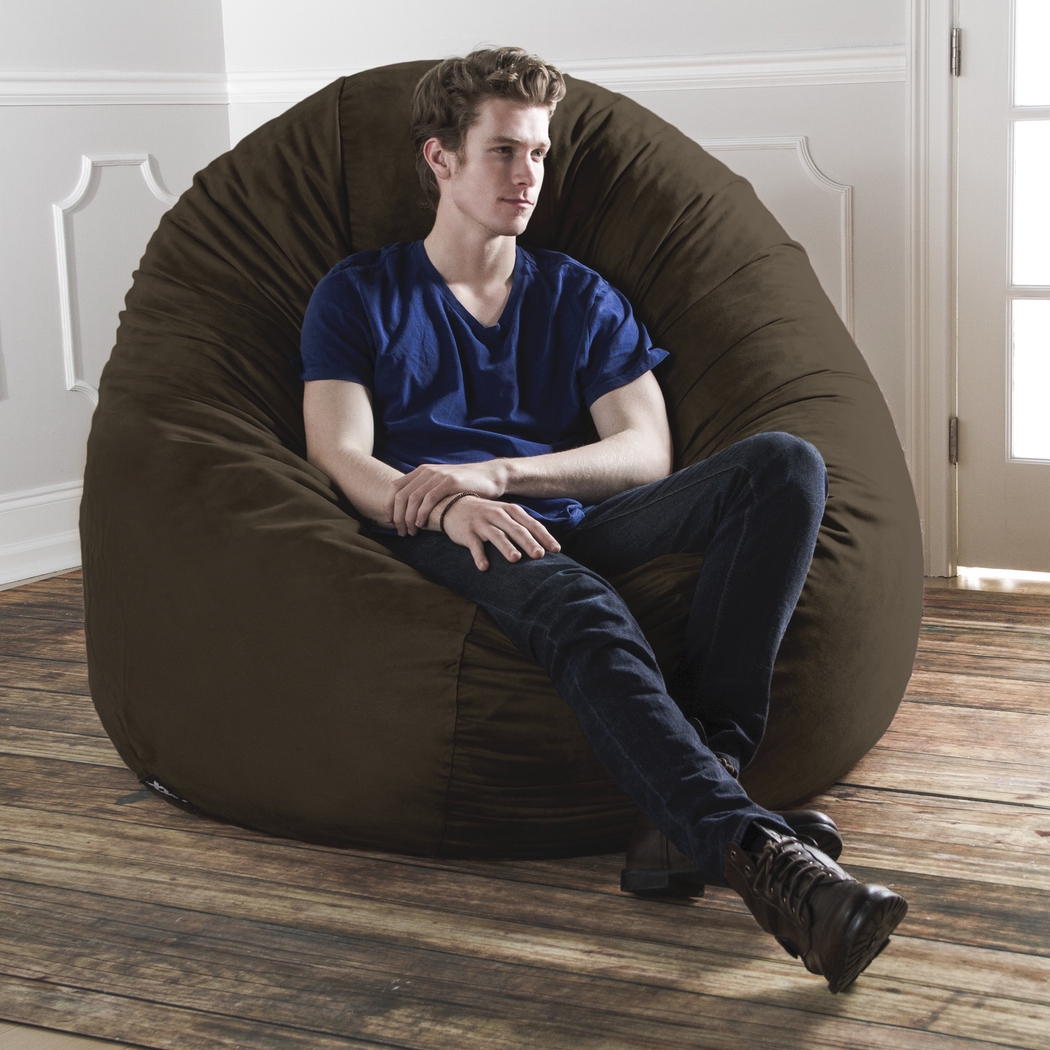 Lazy Days Brown Bean Bag Chair - Thumbnail - Image 5