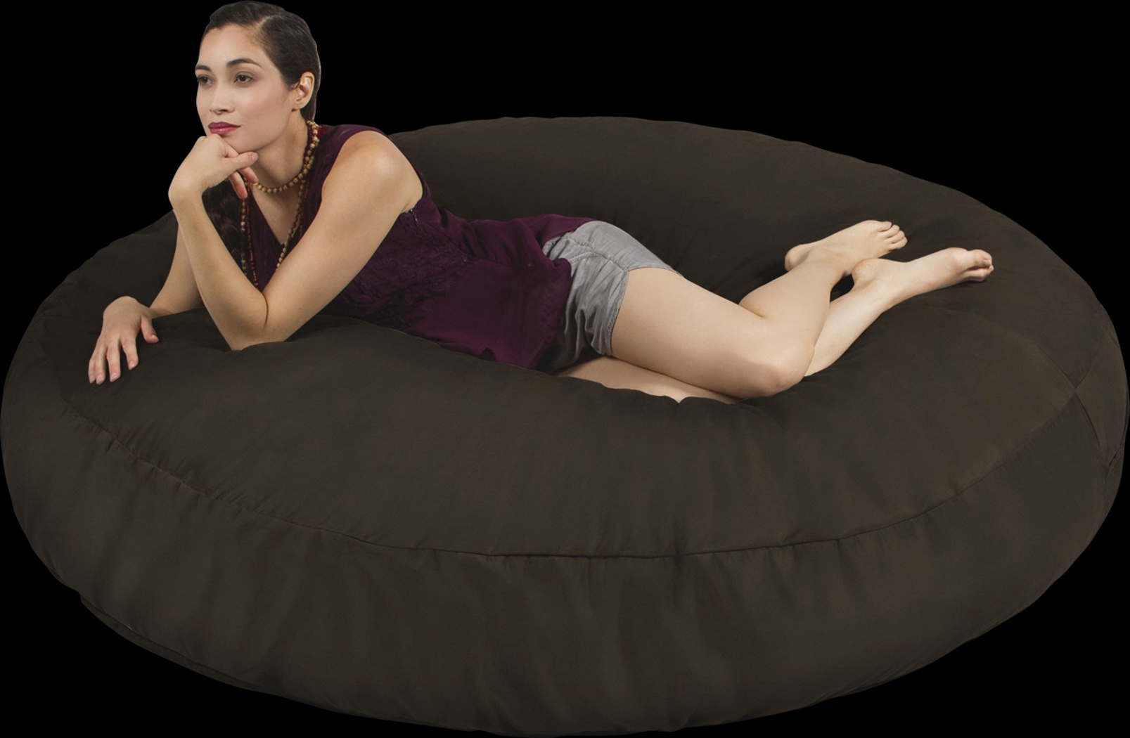 Lazy Days Brown Bean Bag Chair - Thumbnail - Image 1