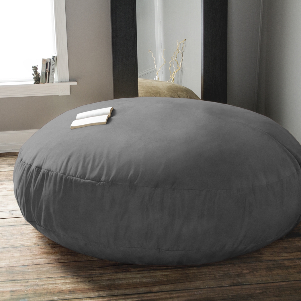Lazy Dayz Gray Bean Bag Chair - Thumbnail - Image 6