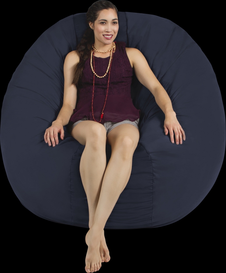 Lazy Dayz Navy Bean Bag Chair - Thumbnail - Image 3