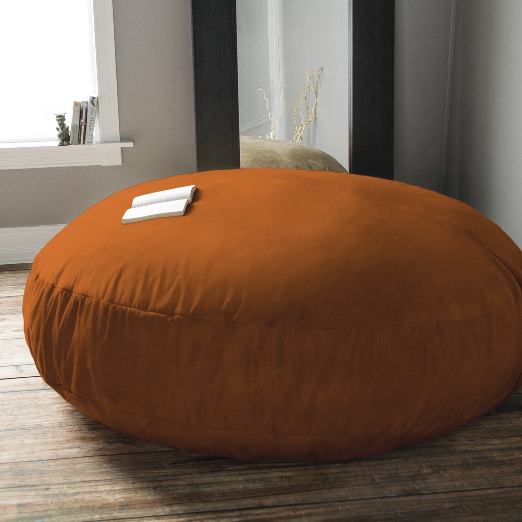 Lazy Dayz Orange Bean Bag Chair - Thumbnail - Image 6
