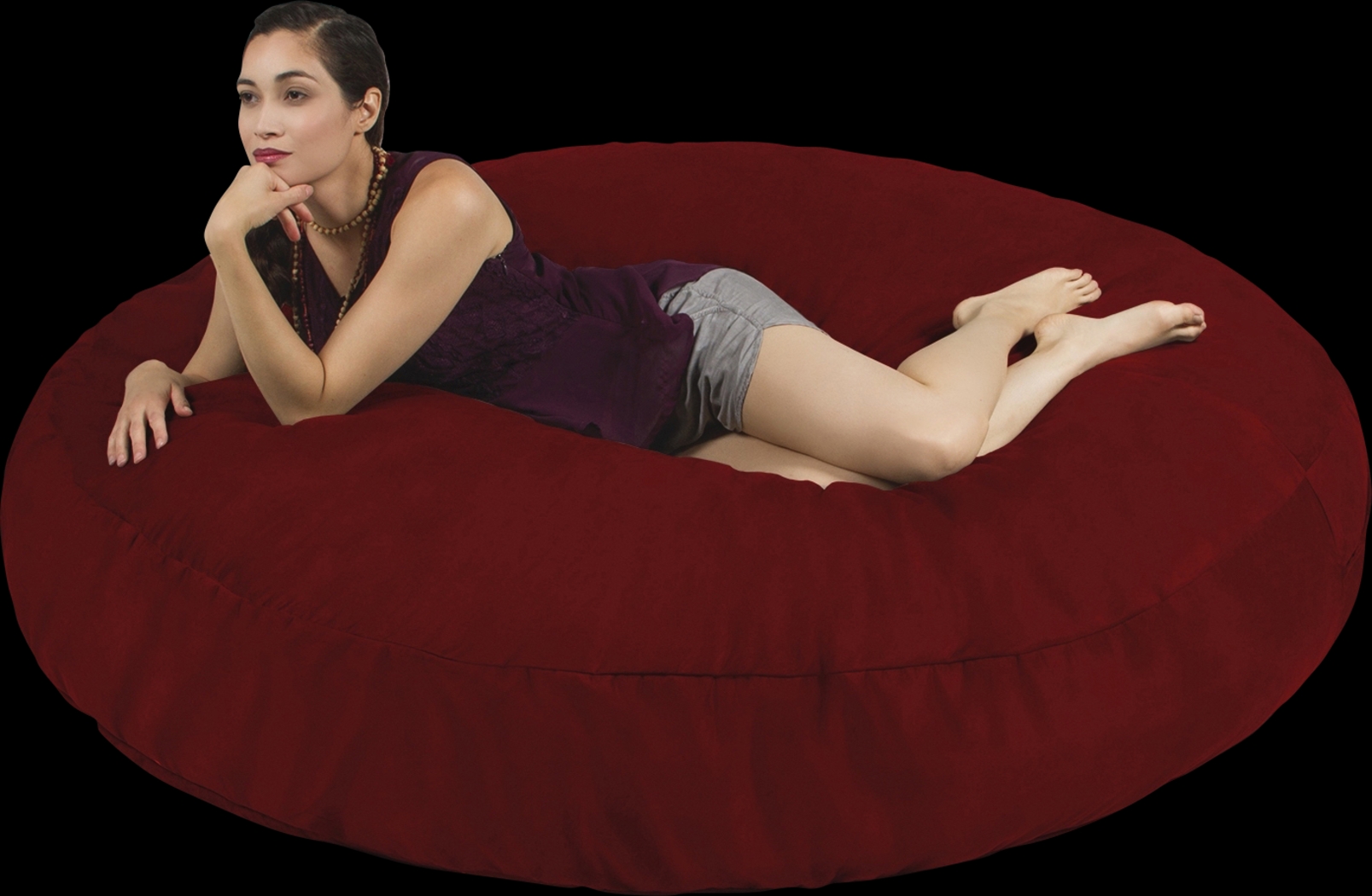 Lazy Dayz Red Bean Bag Chair - Thumbnail - Image 1