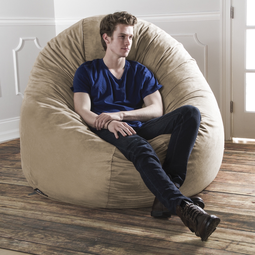 Lazy Dayz Tan Bean Bag Chair - Thumbnail - Image 5