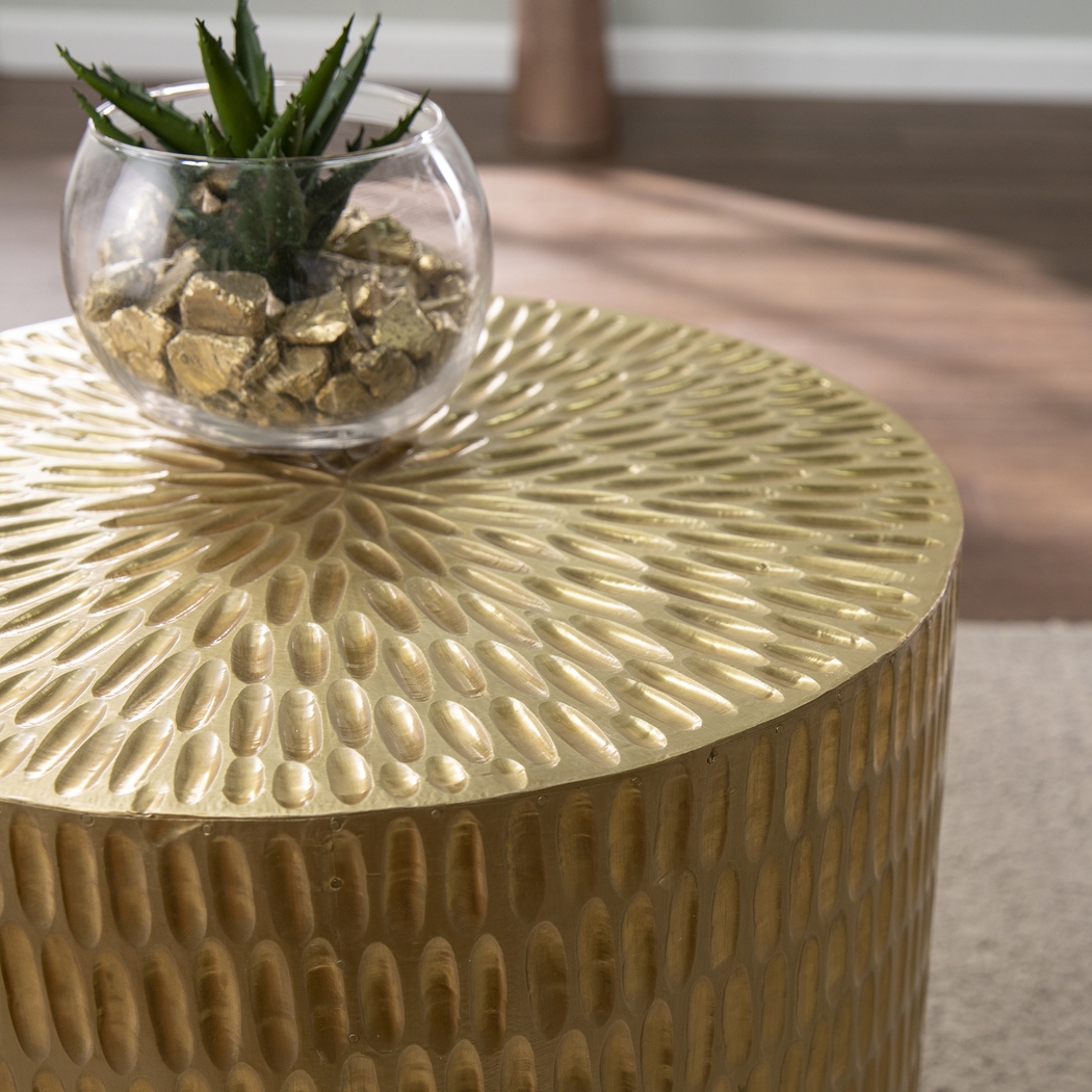 Leafield Gold Accent Table - Thumbnail - Image 4