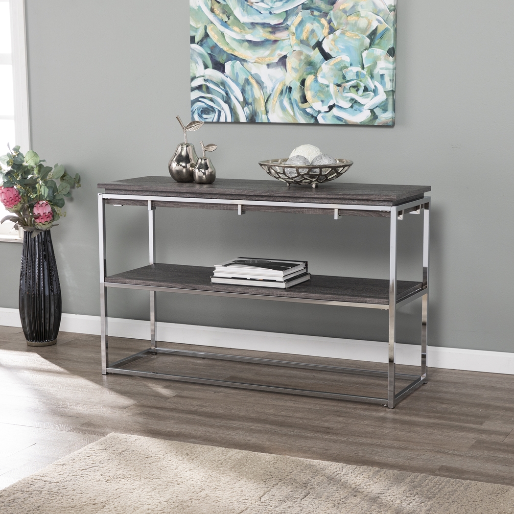 Leaflane Black Oak Console Table - Thumbnail - Image 4