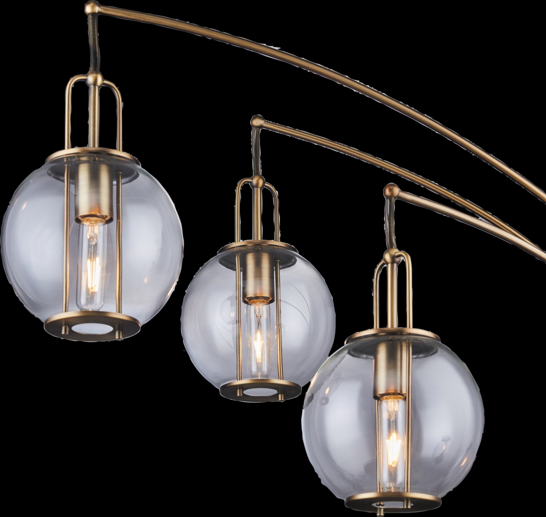 Leahey Isle Gold Floor Lamp - Thumbnail - Image 3