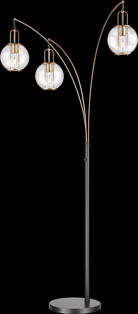 Leahey Isle Gold Floor Lamp - Thumbnail - Image 1