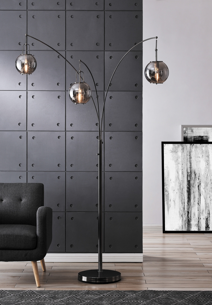 Leahey Isle Gunmetal Floor Lamp - Thumbnail - Image 2