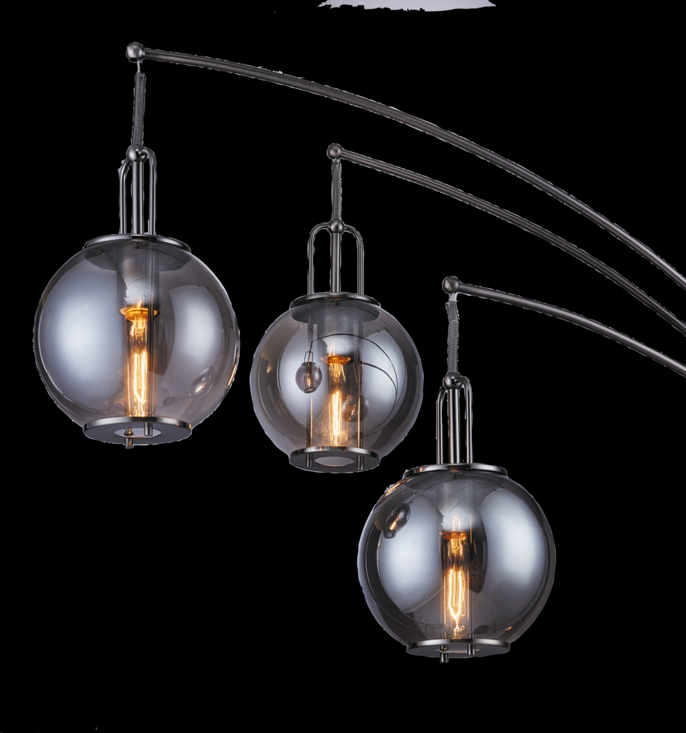 Leahey Isle Gunmetal Floor Lamp - Thumbnail - Image 3