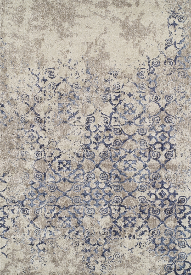 Lealla Blue 3' x 5' Rug - Thumbnail - Image 1