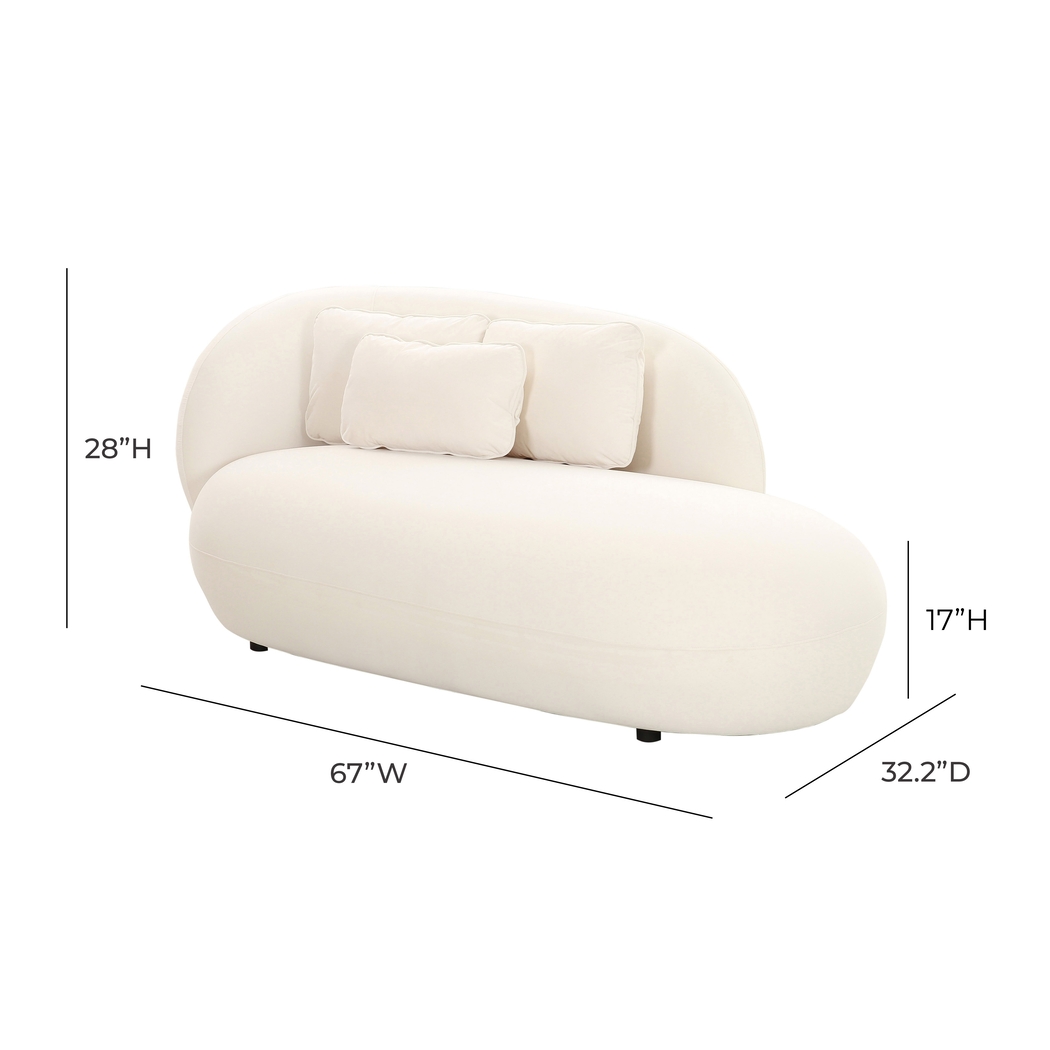 Leapson Cream Chaise - Thumbnail - Image 6