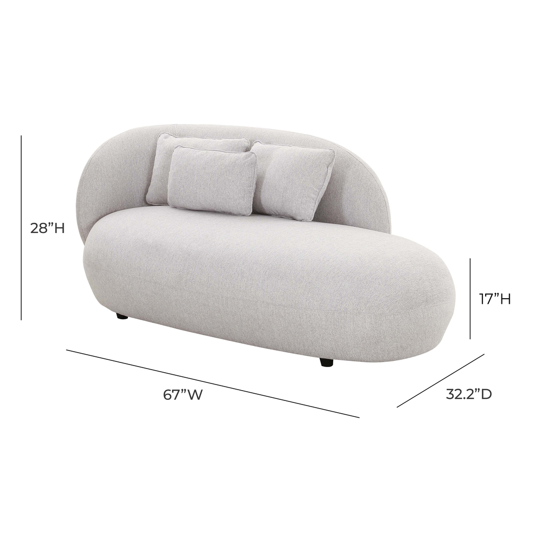 Leapson Gray Chaise - Thumbnail - Image 7