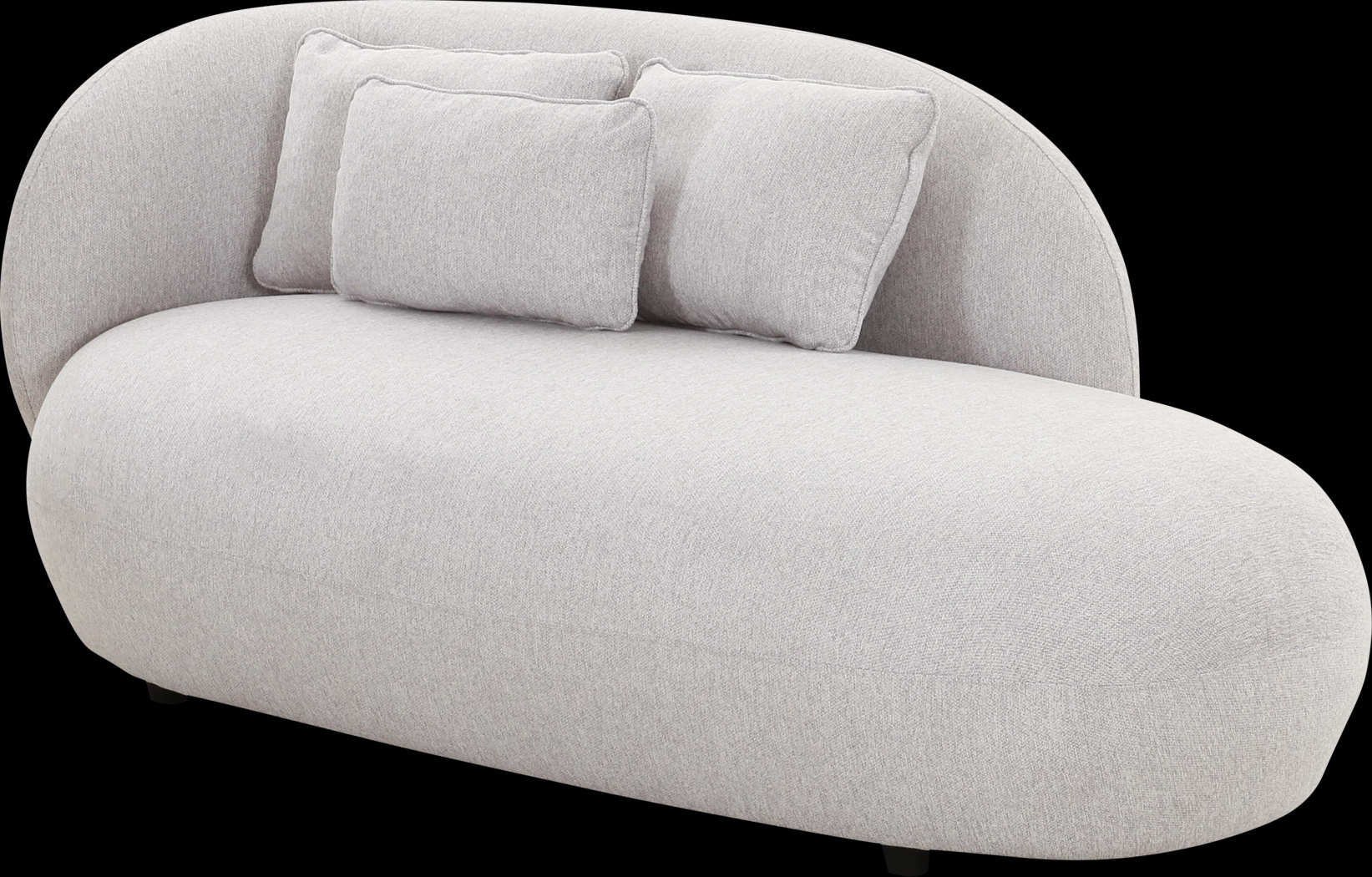 Leapson Gray Chaise - Thumbnail - Image 1