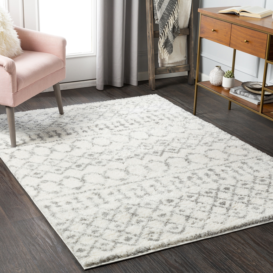 Leara Ivory 6'7 x 9' Rug - Thumbnail - Image 2