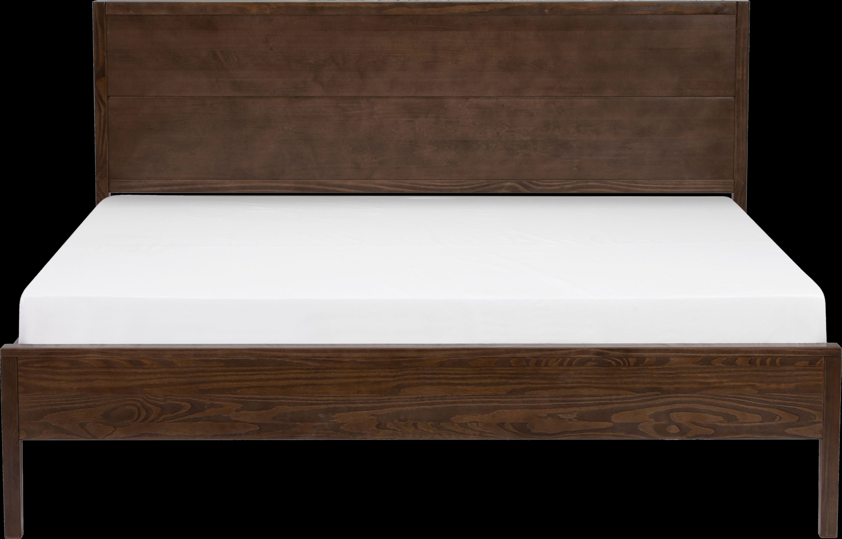 Learitt Walnut King Platform Bed - Thumbnail - Image 6
