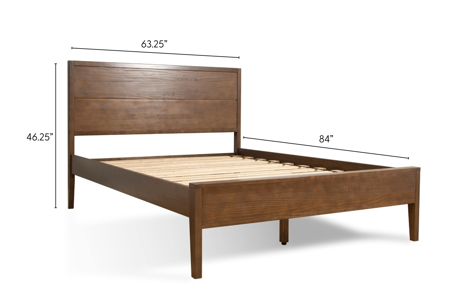Learitt Walnut Queen Platform Bed - Thumbnail - Image 9