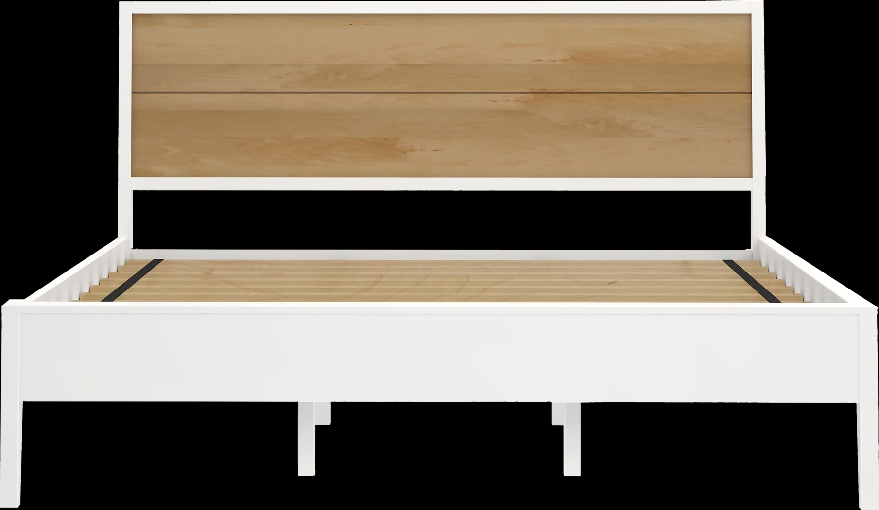 Learitt White Natural King Platform Bed - Thumbnail - Image 5