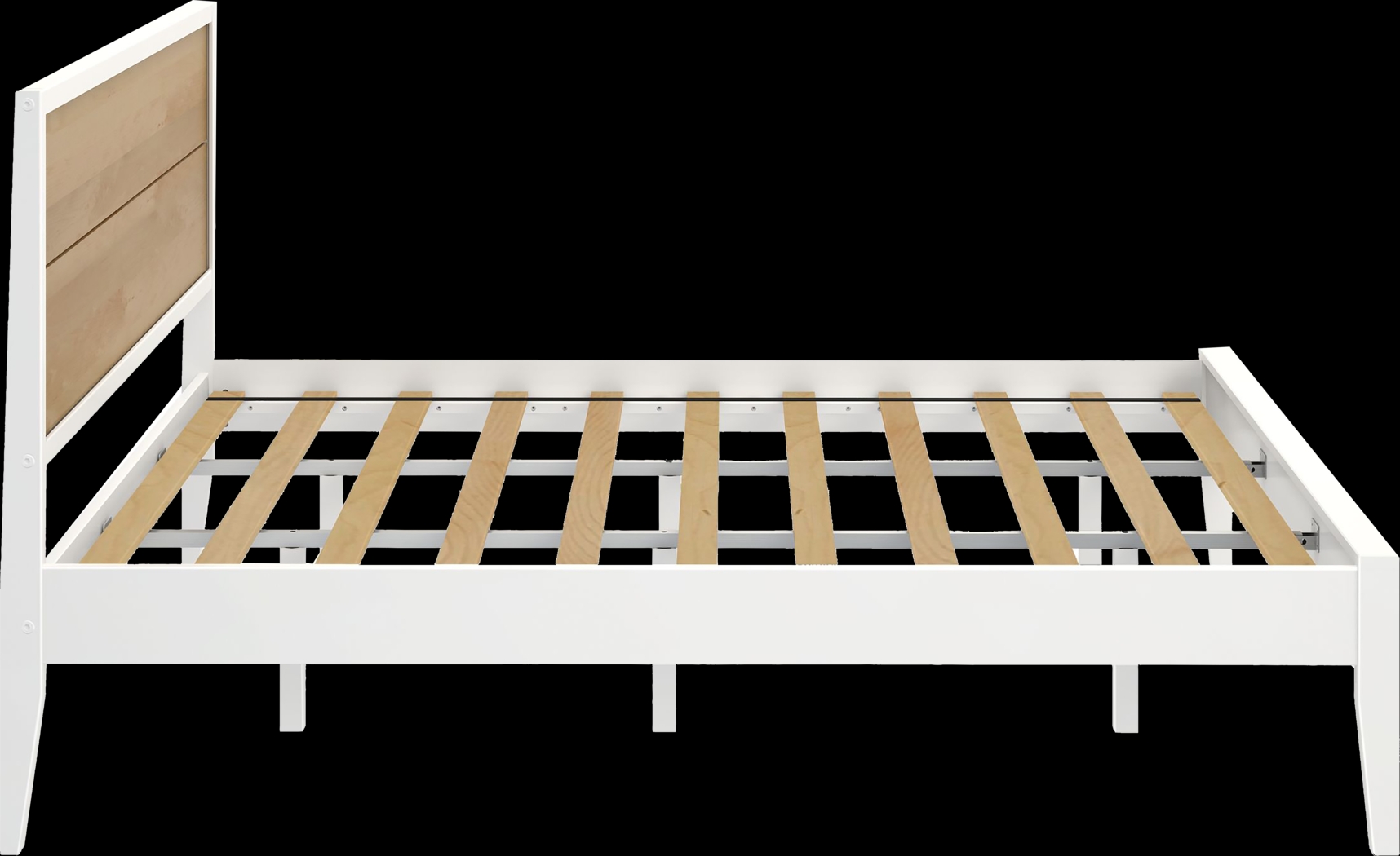 Learitt White Natural King Platform Bed - Thumbnail - Image 6