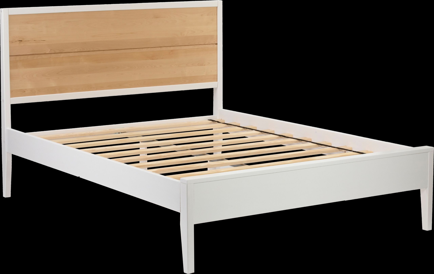 Learitt White Natural Queen Platform Bed - Thumbnail - Image 7