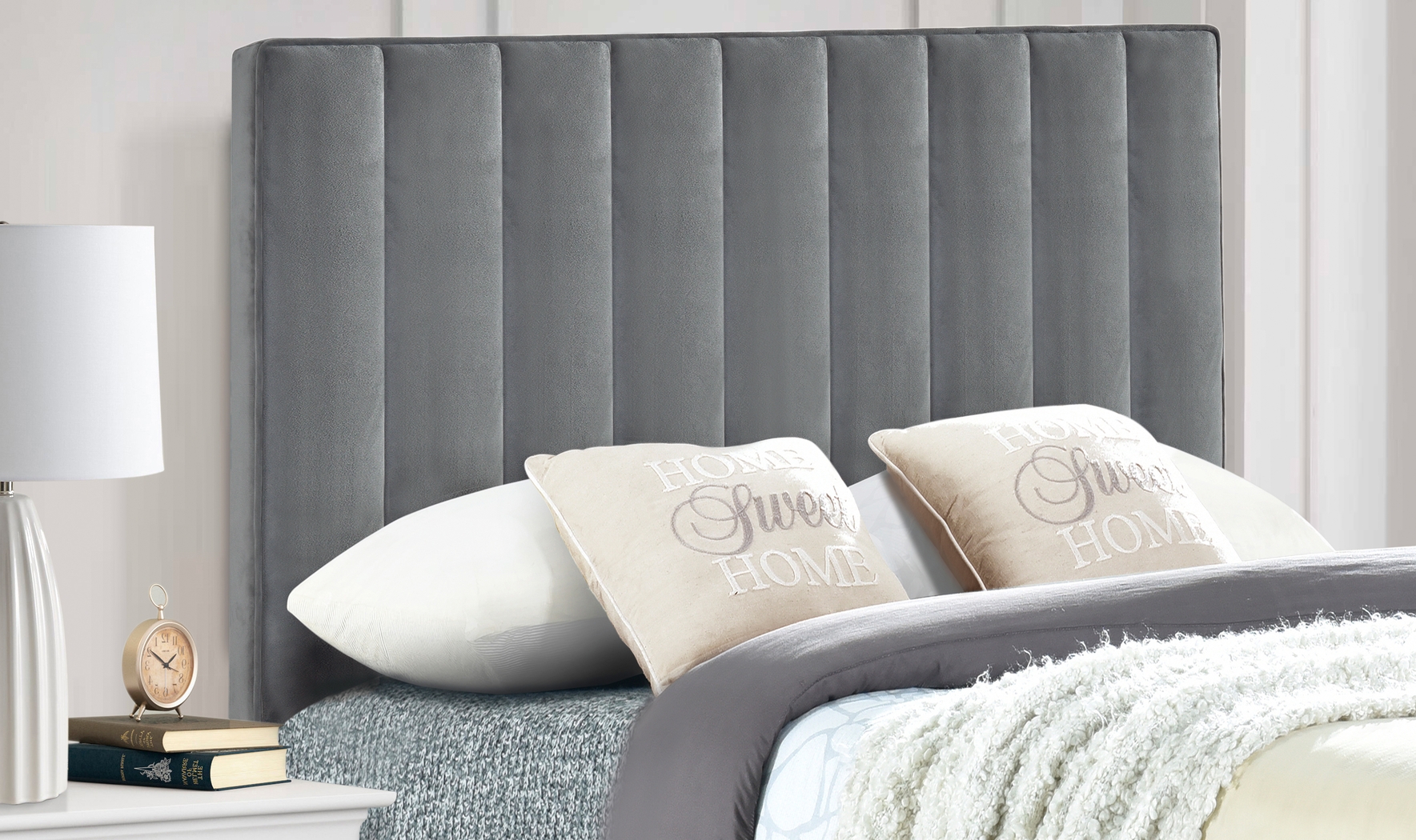 Leasepur Gray Twin Headboard - Thumbnail - Image 7