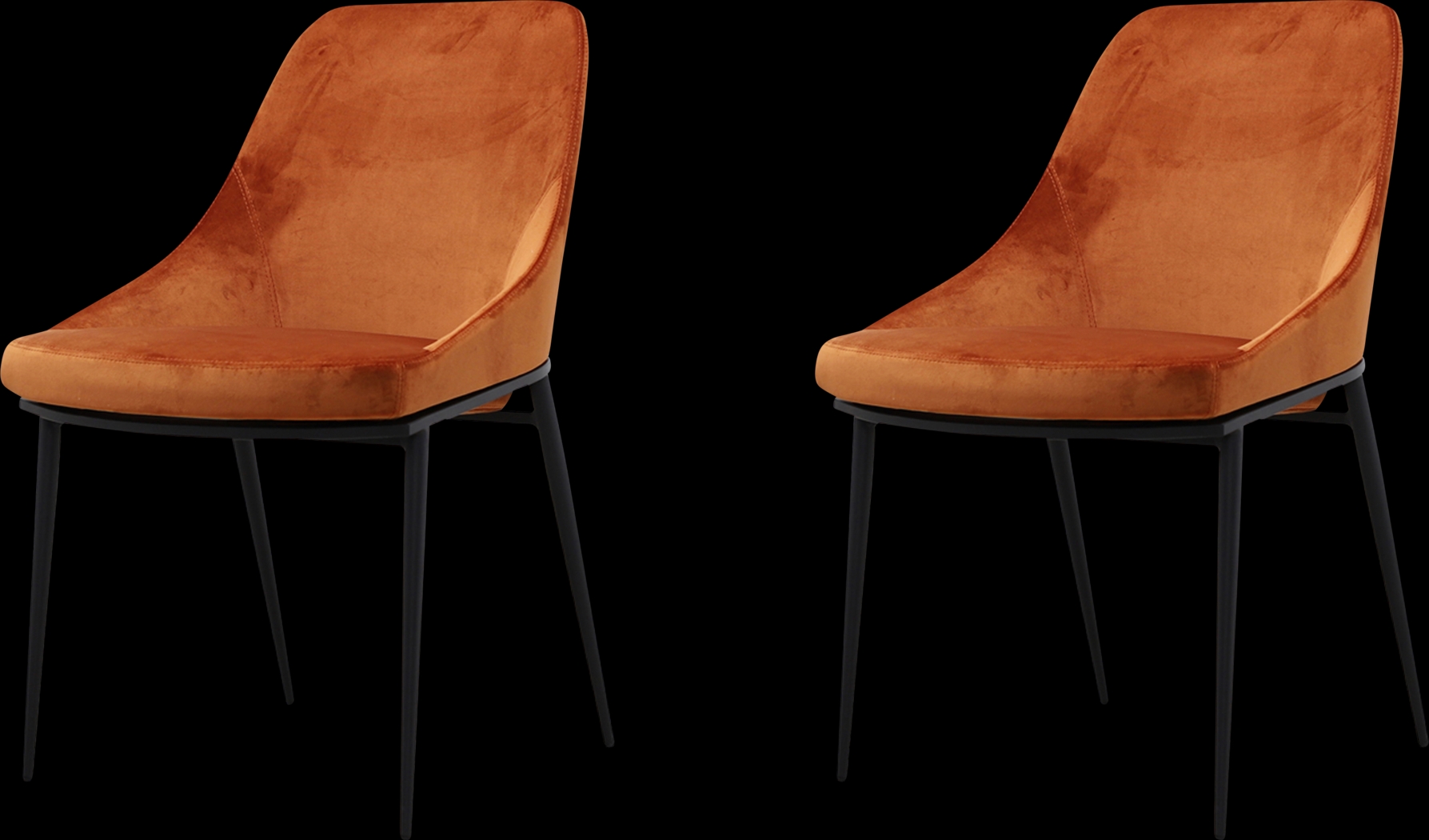 Leavenworth Orange Side Chair, Set of 2 - Thumbnail - Image 1