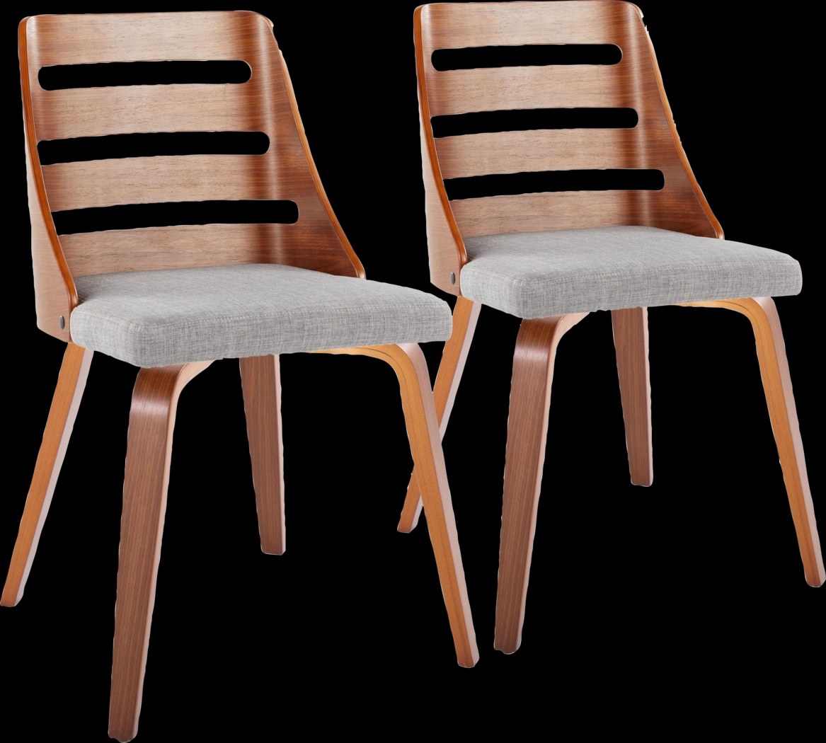 Leaway II Gray Side Chair, Set of 2 - Thumbnail - Image 1