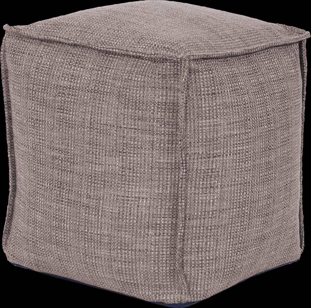 Leawood Gray Pouf - Thumbnail - Image 1