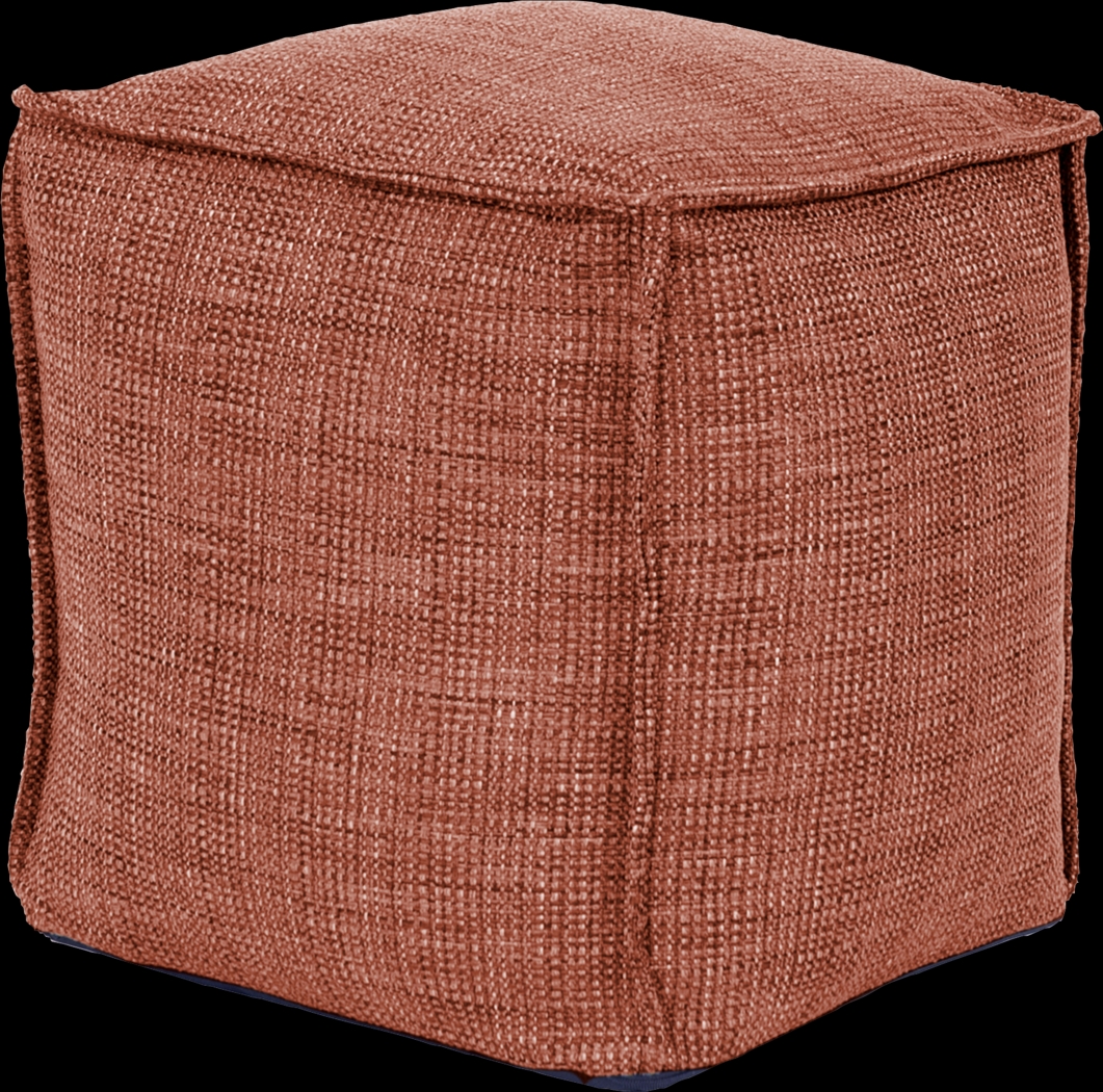 Leawood Red Pouf - Thumbnail - Image 1
