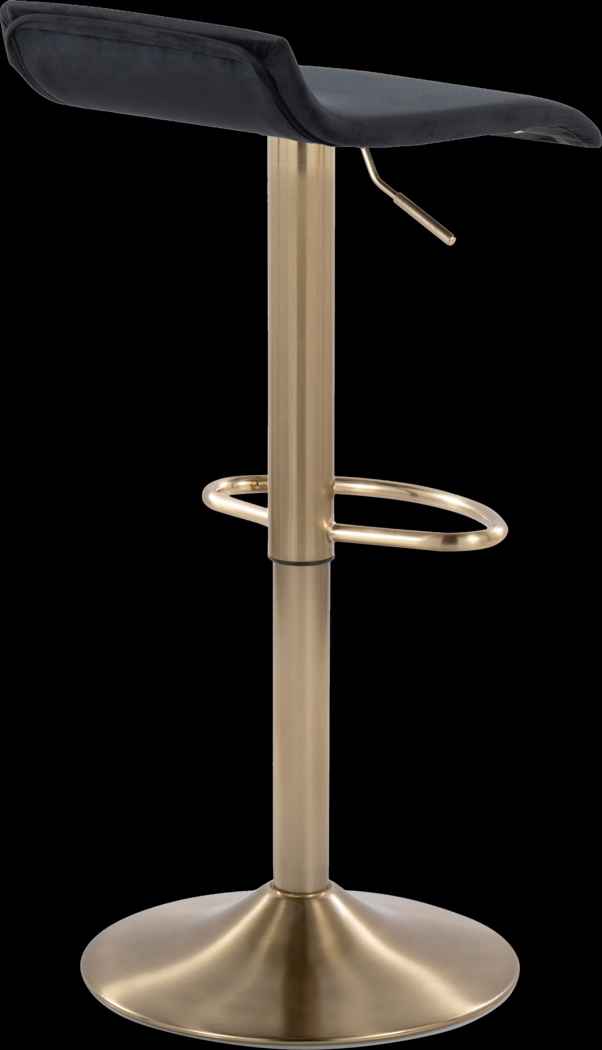 Lebato Black Adjustable Barstool, Set of 2 - Thumbnail - Image 7