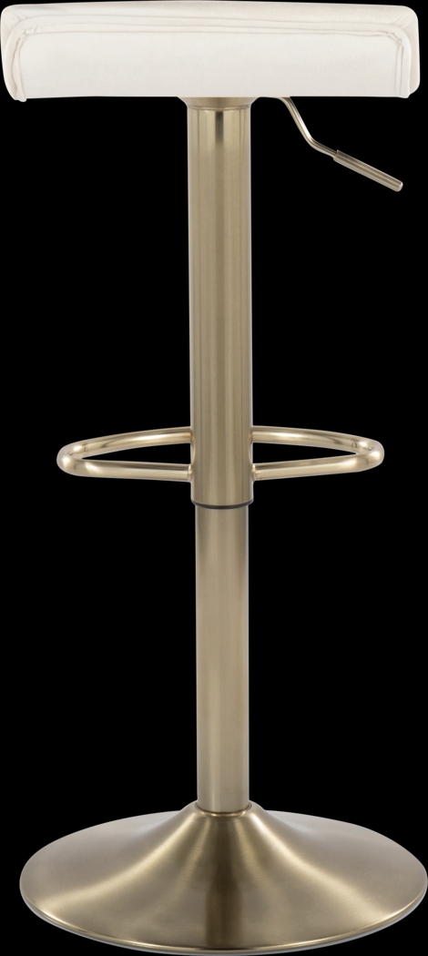 Lebato Cream Adjustable Barstool, Set of 2 - Thumbnail - Image 6