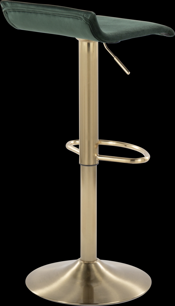 Lebato Green Adjustable Barstool, Set of 2 - Thumbnail - Image 4