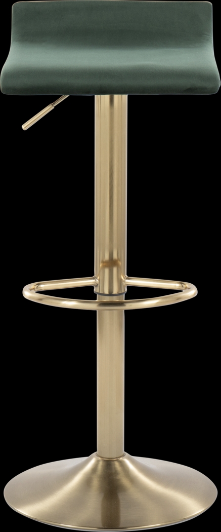 Lebato Green Adjustable Barstool, Set of 2 - Thumbnail - Image 6