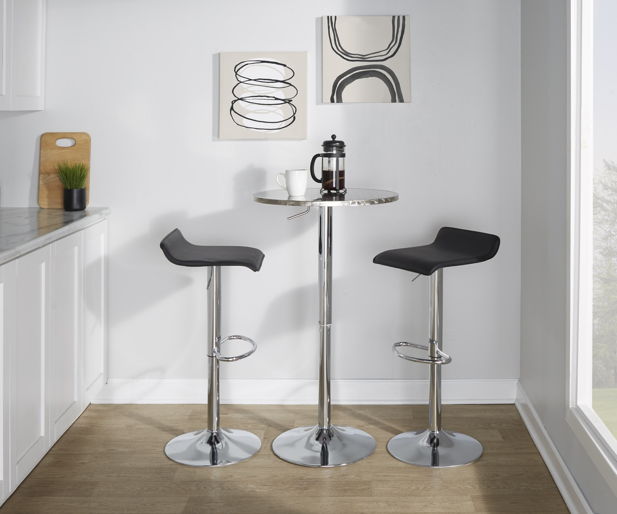 Lebato II Black Adjustable 3 Pc Bar Set - Thumbnail - Image 3