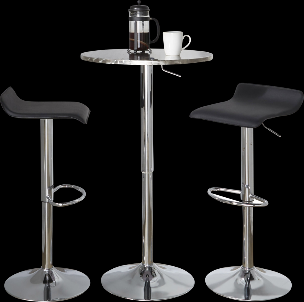 Lebato II Black Adjustable 3 Pc Bar Set - Thumbnail - Image 4