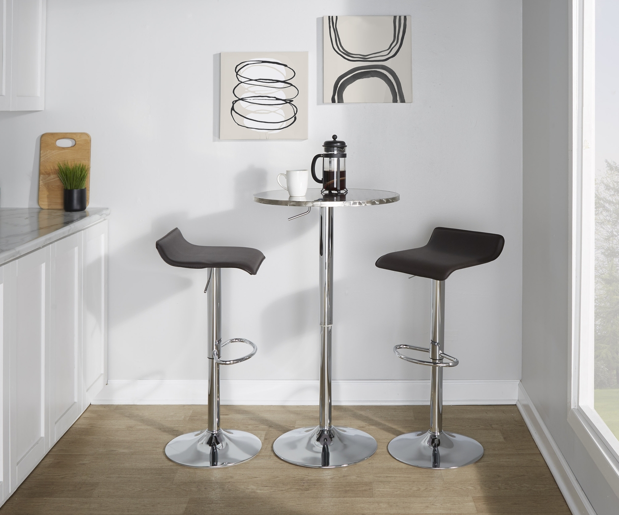 Lebato II Brown Adjustable 3 Pc Bar Set - Thumbnail - Image 3