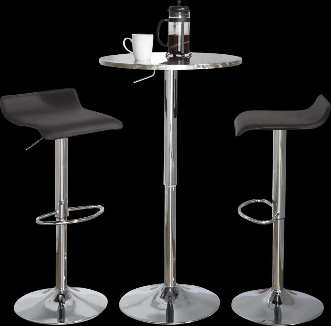 Lebato II Brown Adjustable 3 Pc Bar Set - Thumbnail - Image 1