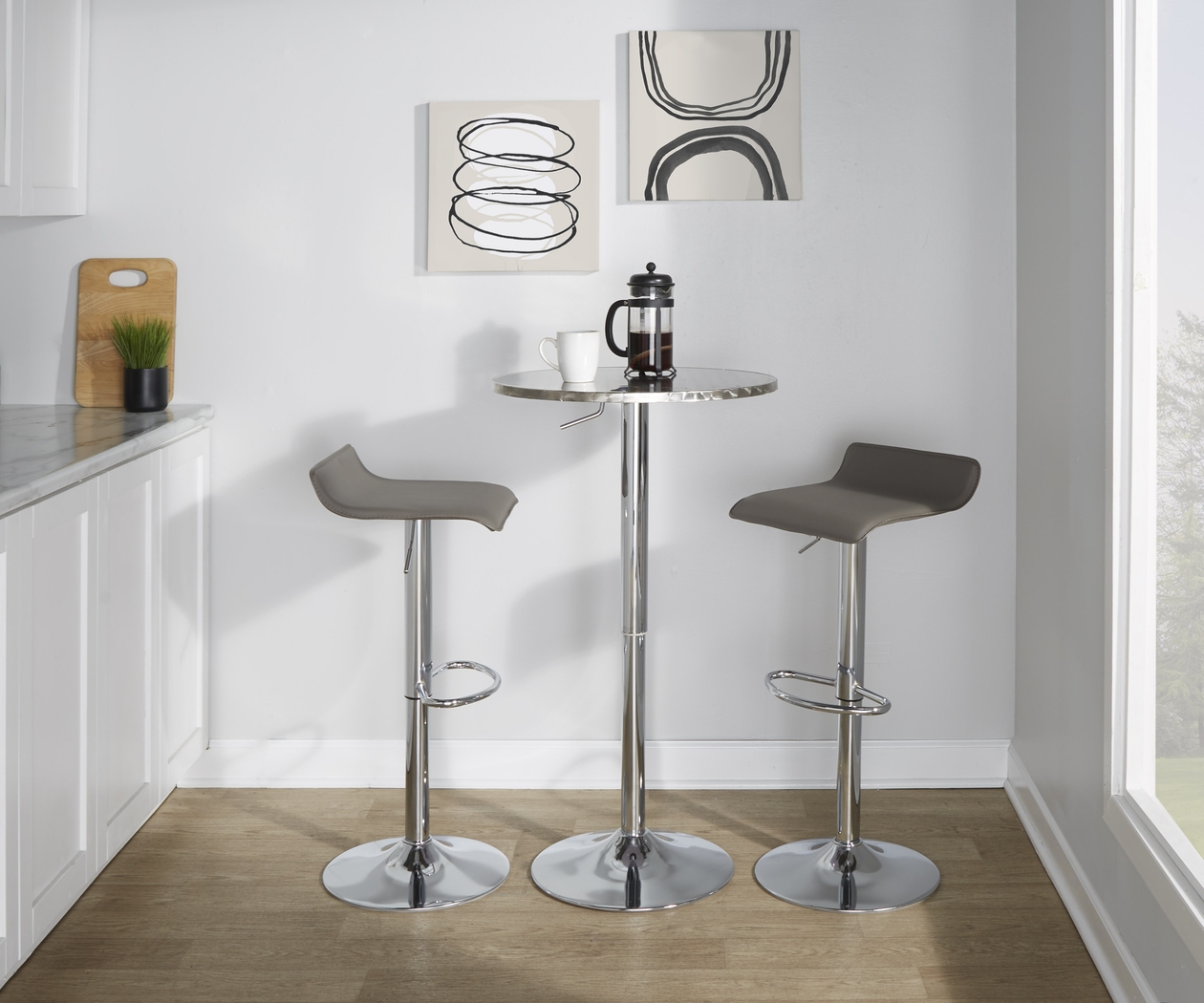 Lebato II Gray Adjustable 3 Pc Bar Set - Thumbnail - Image 3