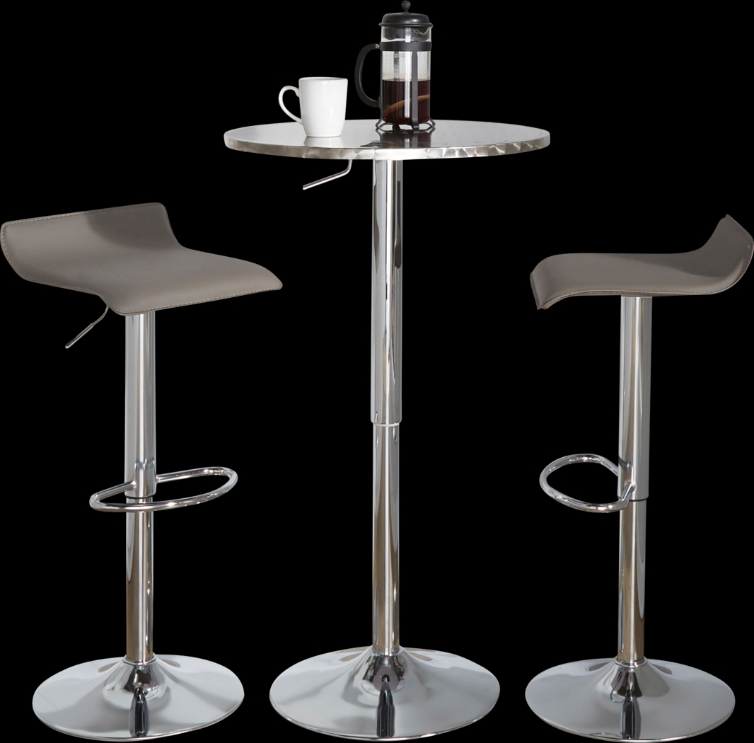 Lebato II Gray Adjustable 3 Pc Bar Set - Thumbnail - Image 1