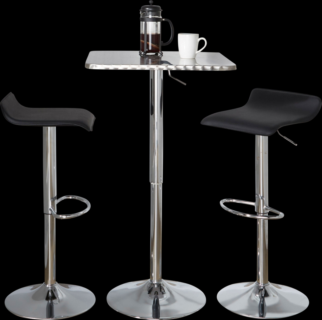 Lebato III Black Adjustable 3 Pc Bar Set - Thumbnail - Image 4