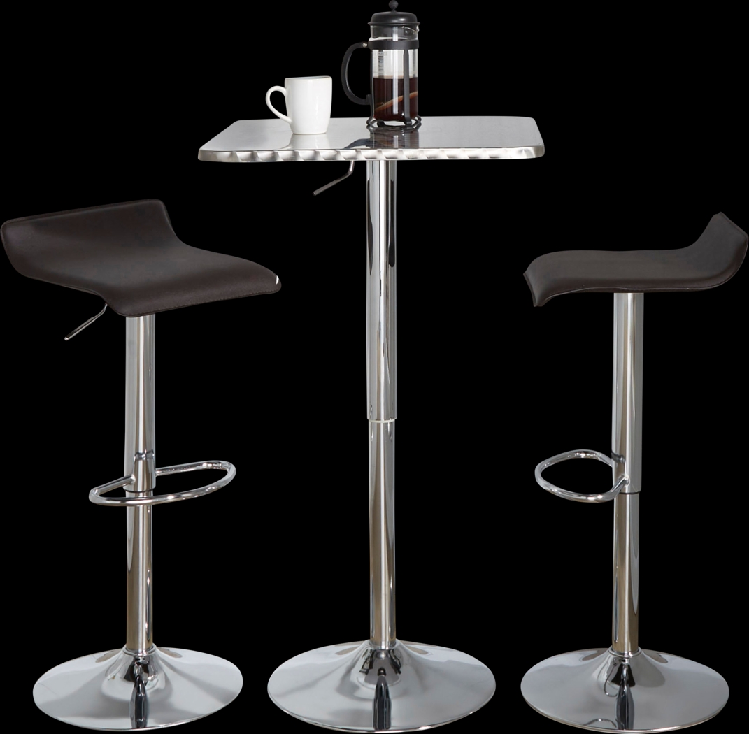 Lebato III Brown Adjustable 3 Pc Bar Set - Thumbnail - Image 4