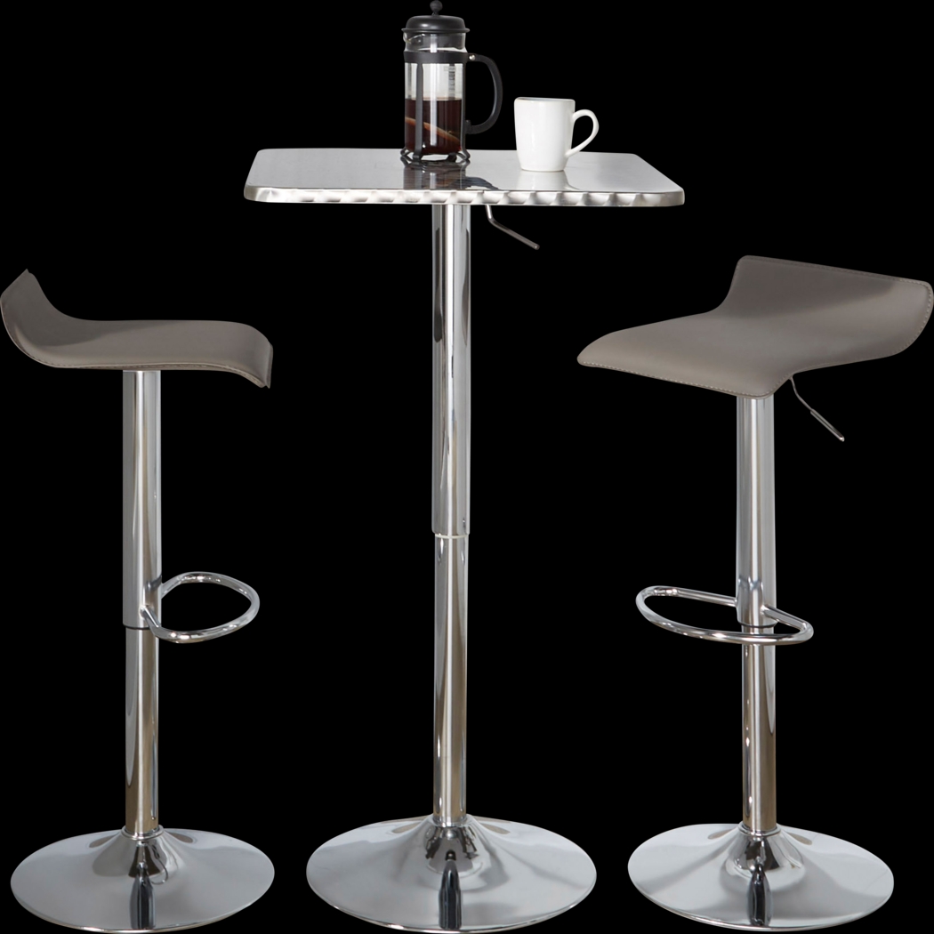 Lebato III Gray Adjustable 3 Pc Bar Set - Thumbnail - Image 4