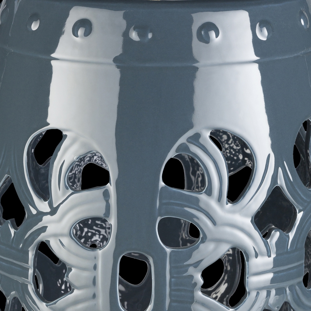 Lebone Blue Outdoor Stool - Thumbnail - Image 2