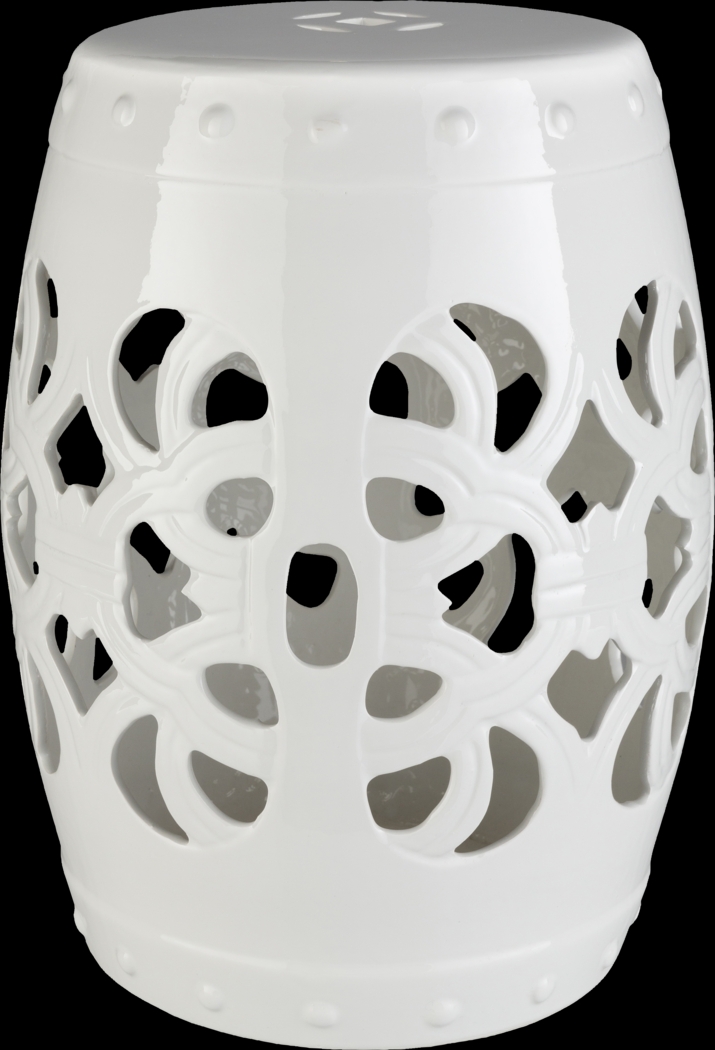 Lebone Ivory Outdoor Stool - Thumbnail - Image 1