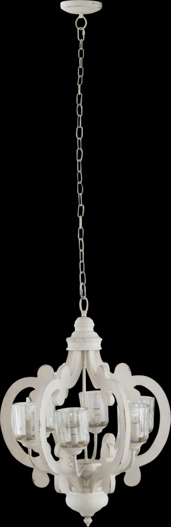 Leda Post Cream Chandelier - Thumbnail - Image 1