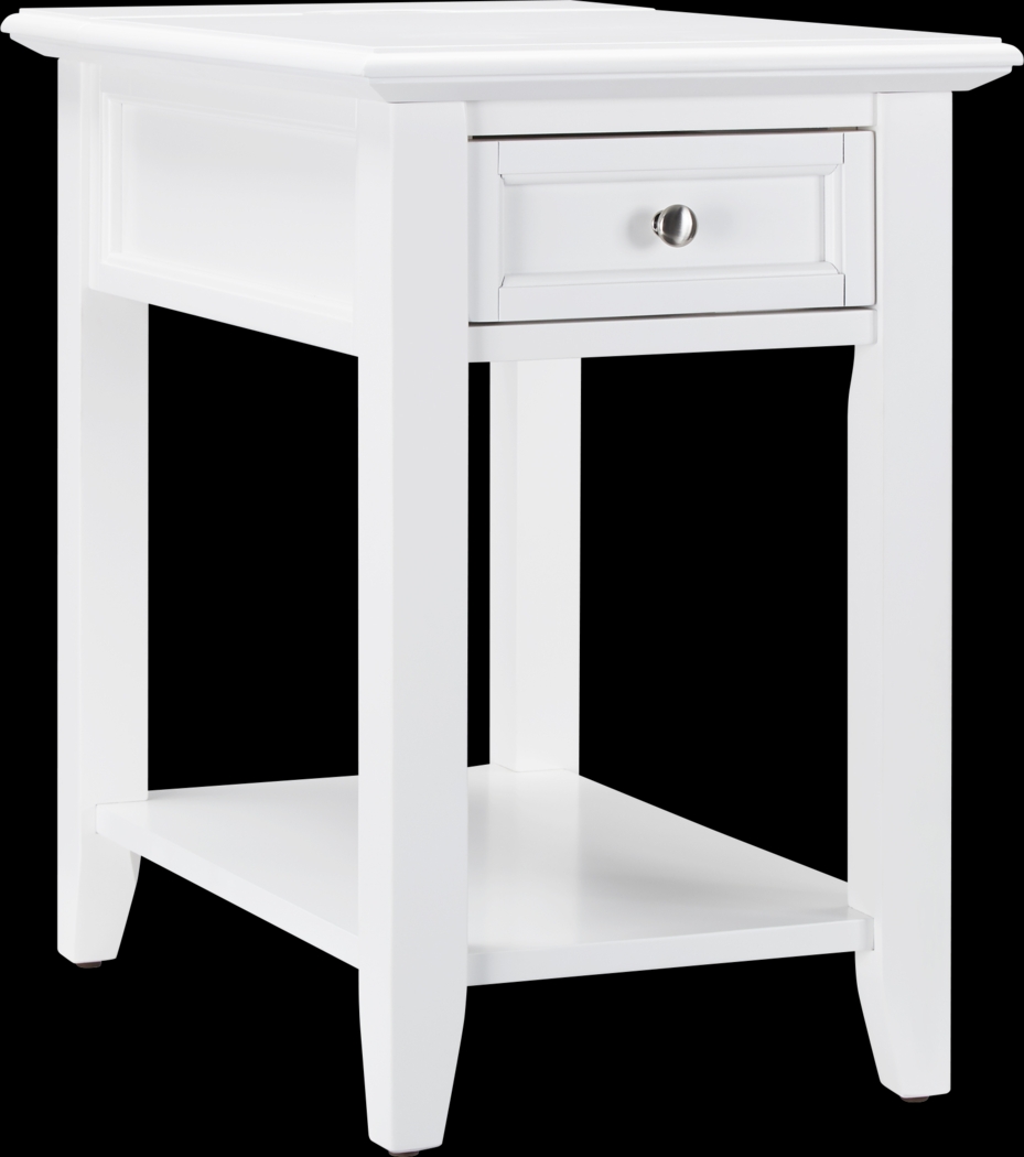 Leda White Accent Table - Thumbnail - Image 1