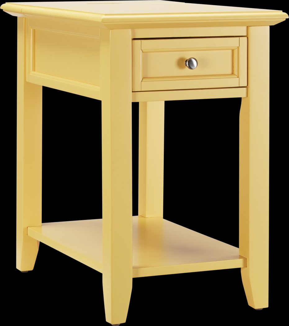 Leda Yellow Accent Table - Thumbnail - Image 1