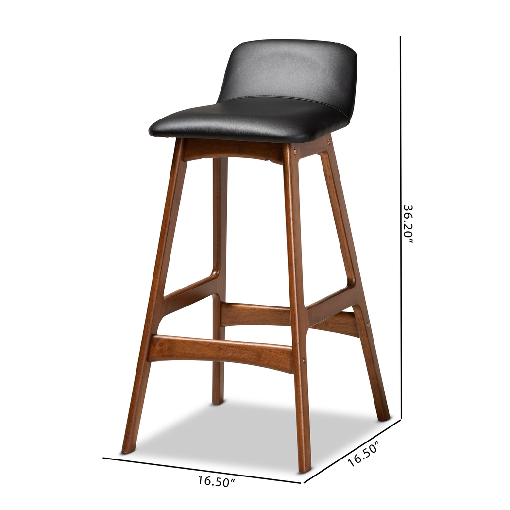 Ledford Black Barstool, Set of 2 - Thumbnail - Image 8