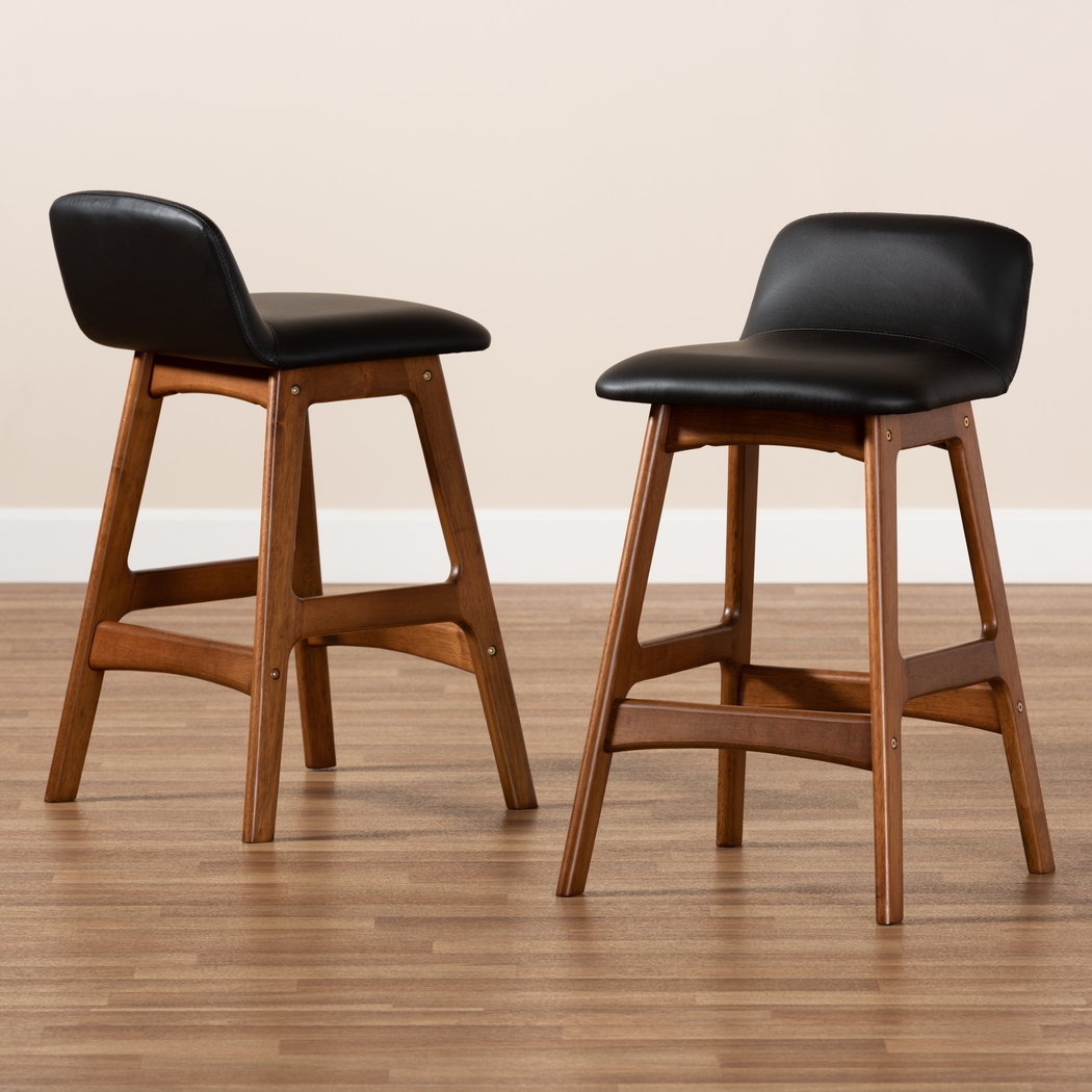 Ledford Black Counter Height Stool, Set of 2 - Thumbnail - Image 7