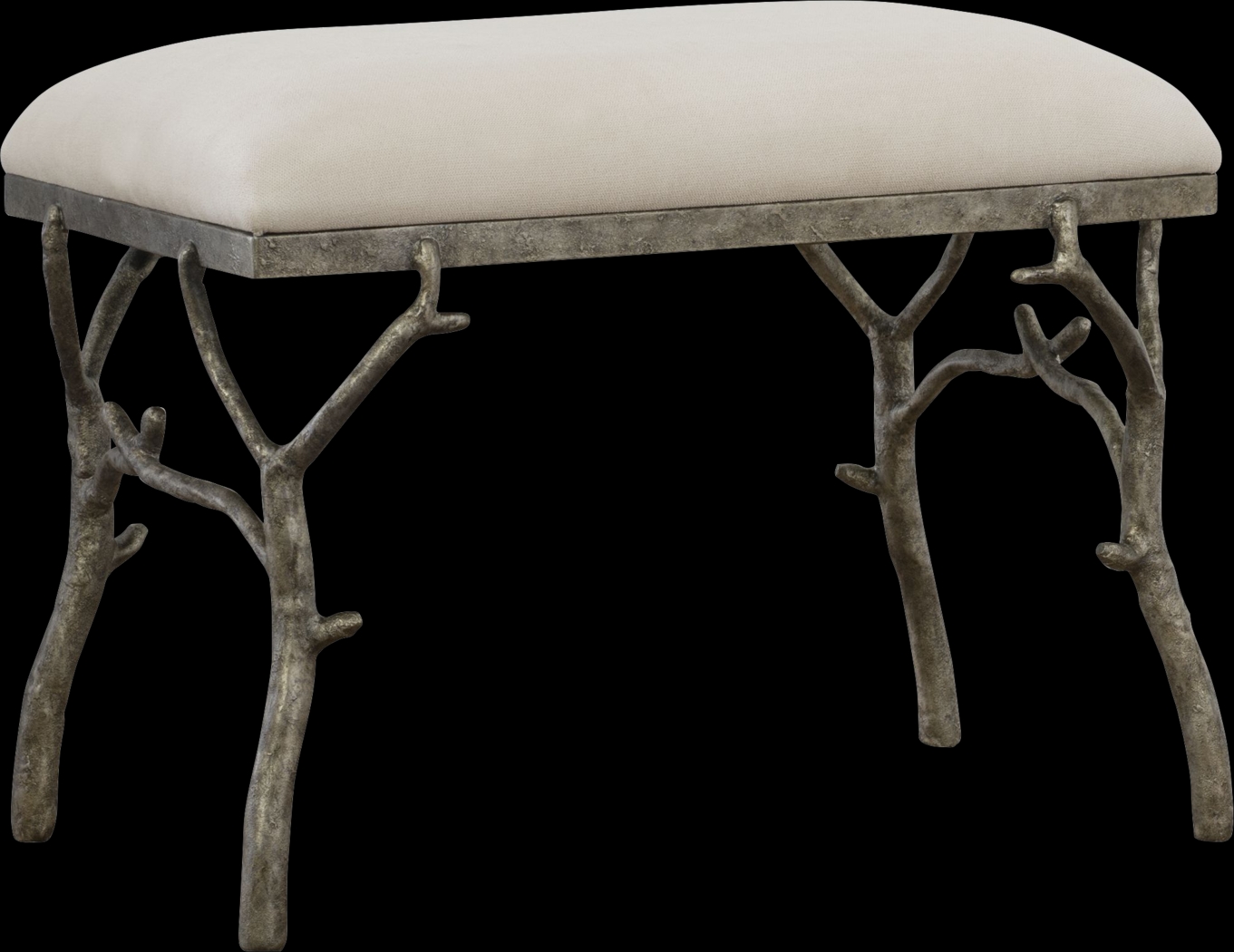 Ledgestone White Accent Bench - Thumbnail - Image 1