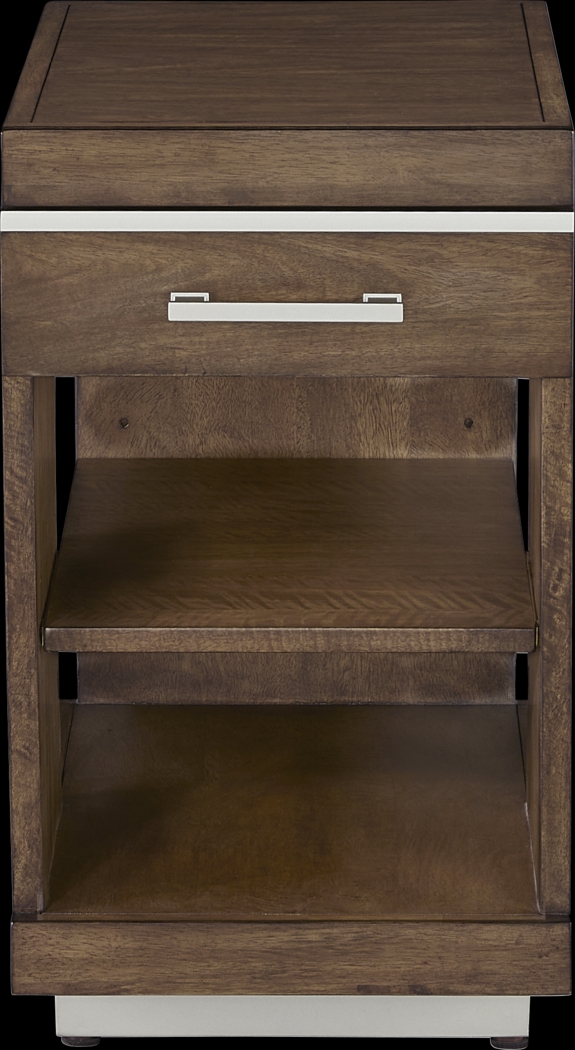 Ledura Brown Chairside Table - Thumbnail - Image 2